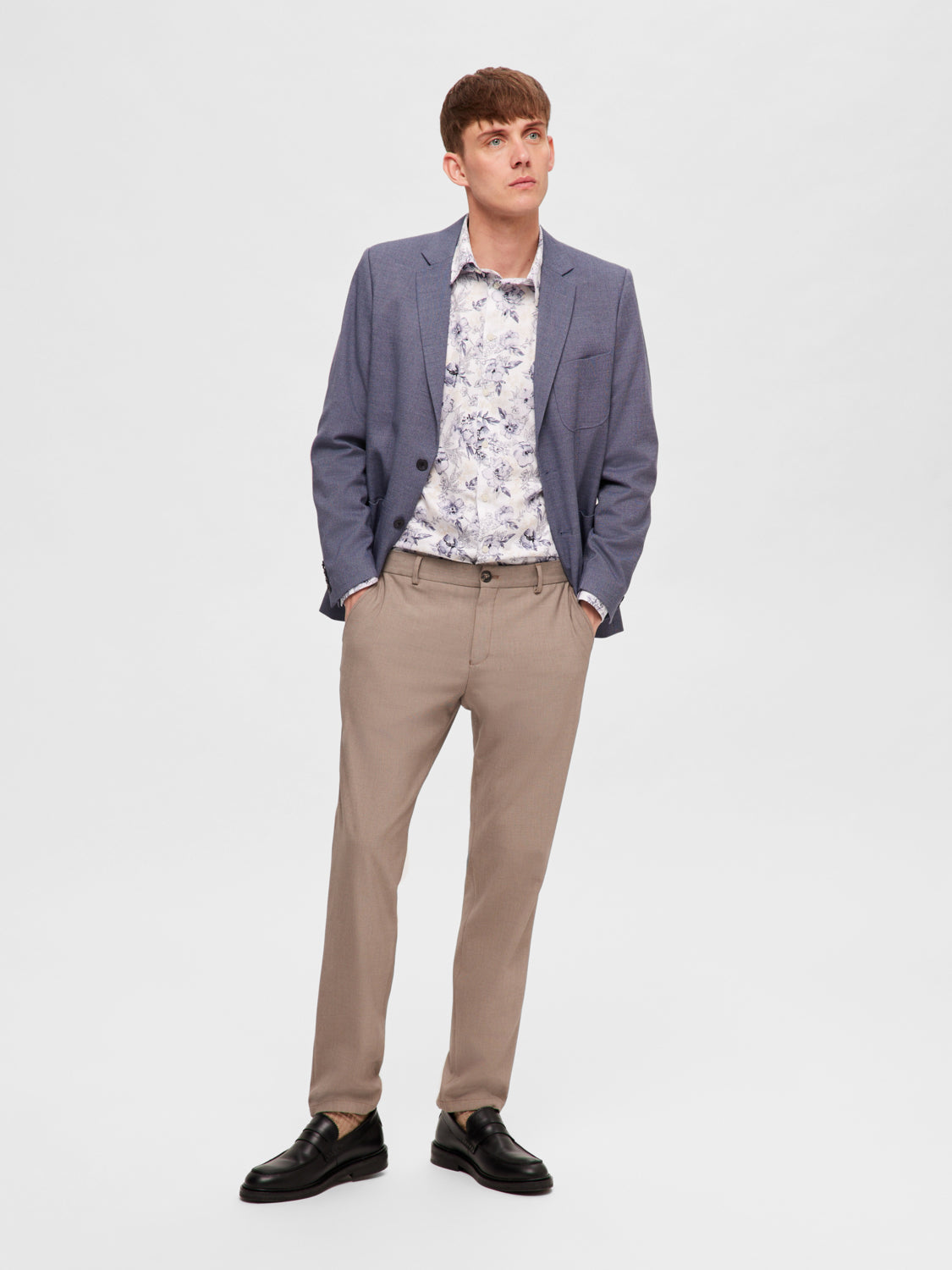 SELECTED HOMME - SLIM-ROBERT Pants - Sand