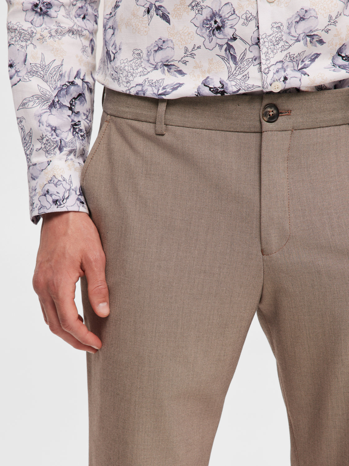 SELECTED HOMME - SLIM-ROBERT Pants - Sand