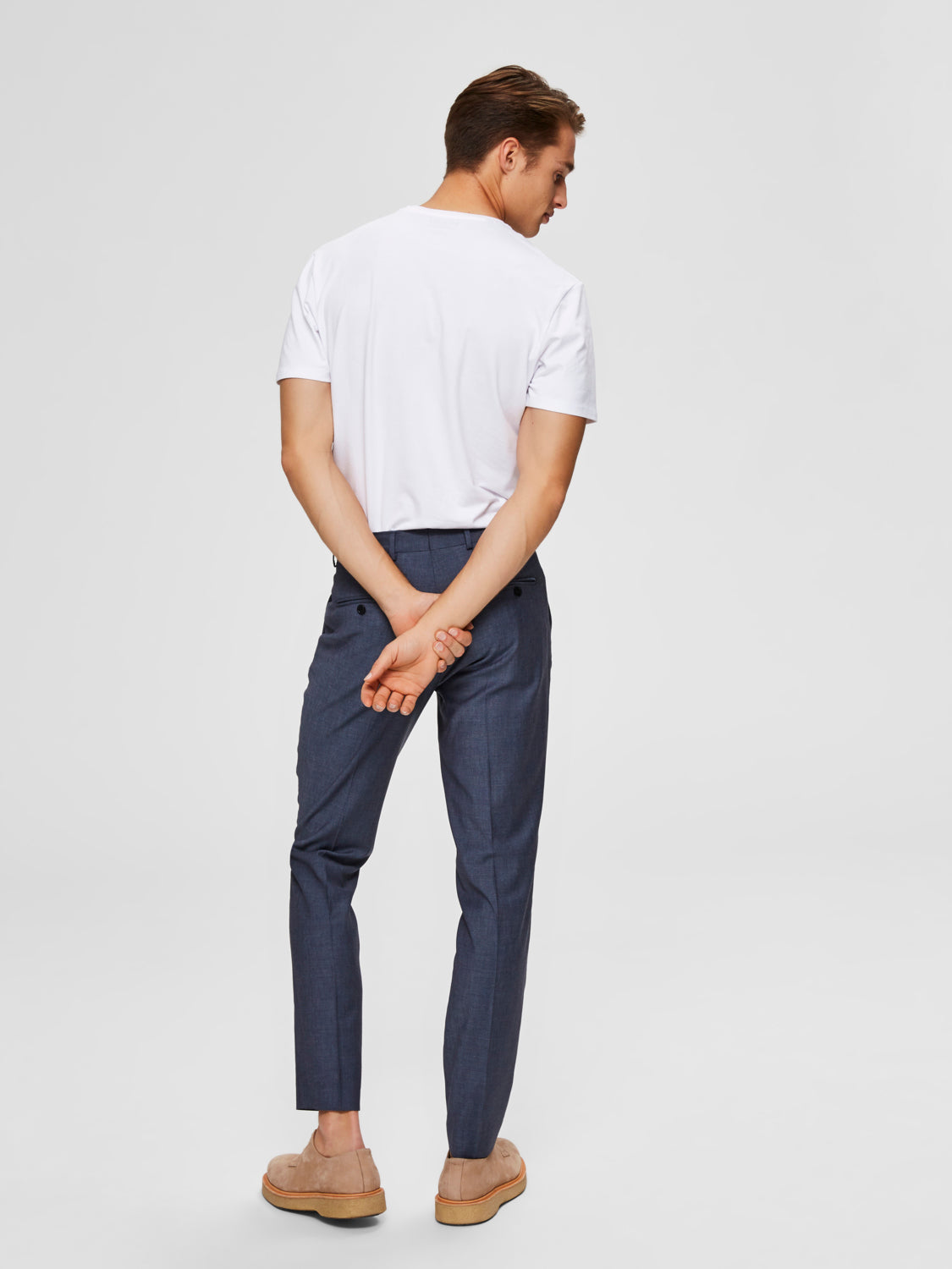 Pima V-Neck T-Skjorte - Hvit/ Bright White