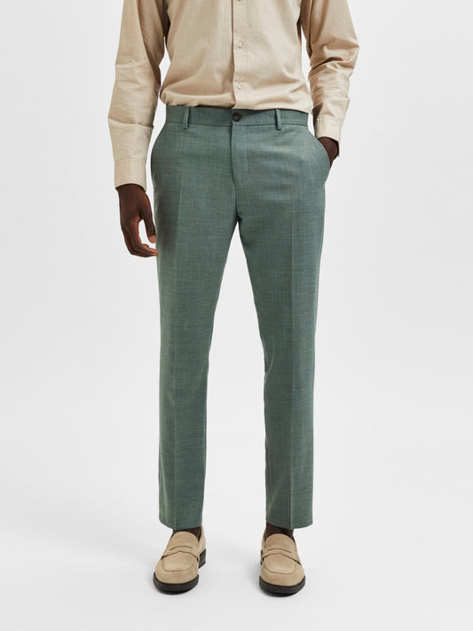 SELECTED HOMME - SLIM-OASIS Pants - Light Green Melange