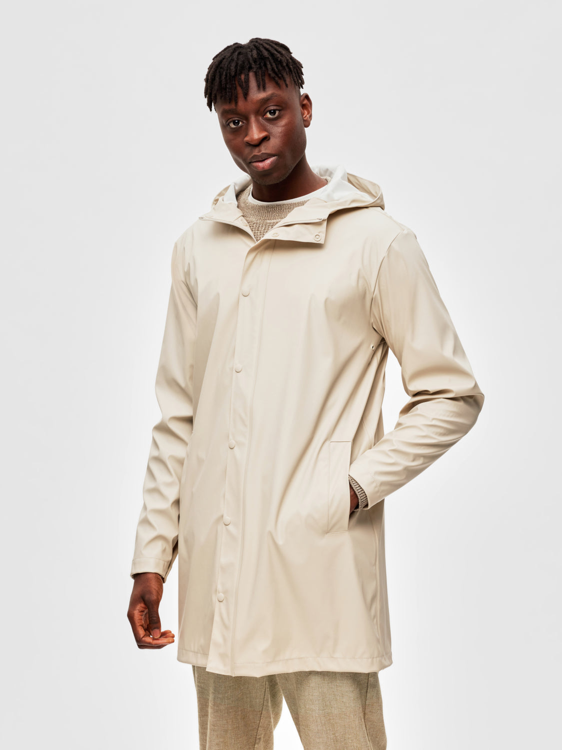 Magnus Regn Jakke - Beige/ Oatmeal