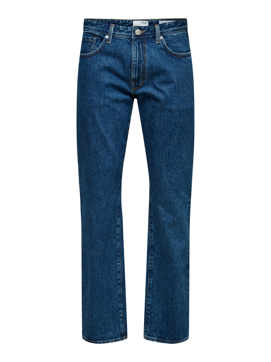 SLH196-STRAIGHTSCOTT 24304 Jeans - Medium Blue Denim