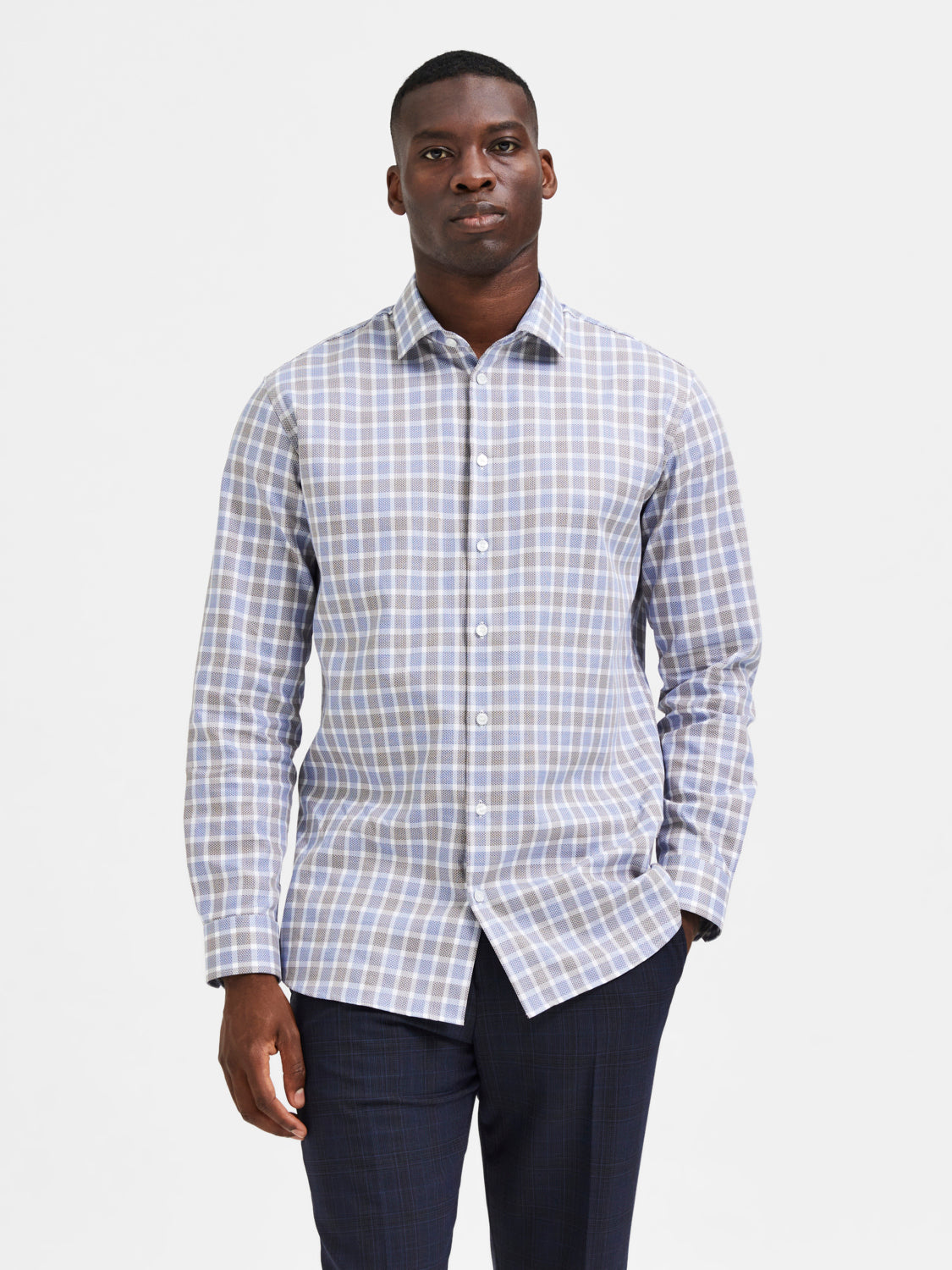 SELECTED HOMME - REG TIMOR Shirts - Coffee Bean