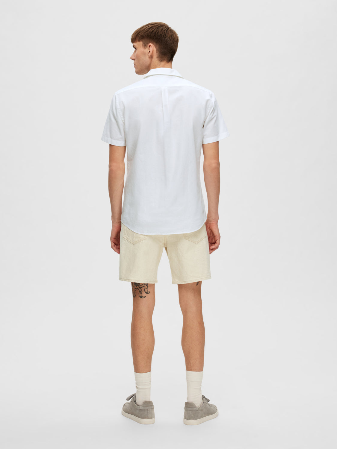 SELECTED HOMME - REG NEW-LINEN Shirts - White