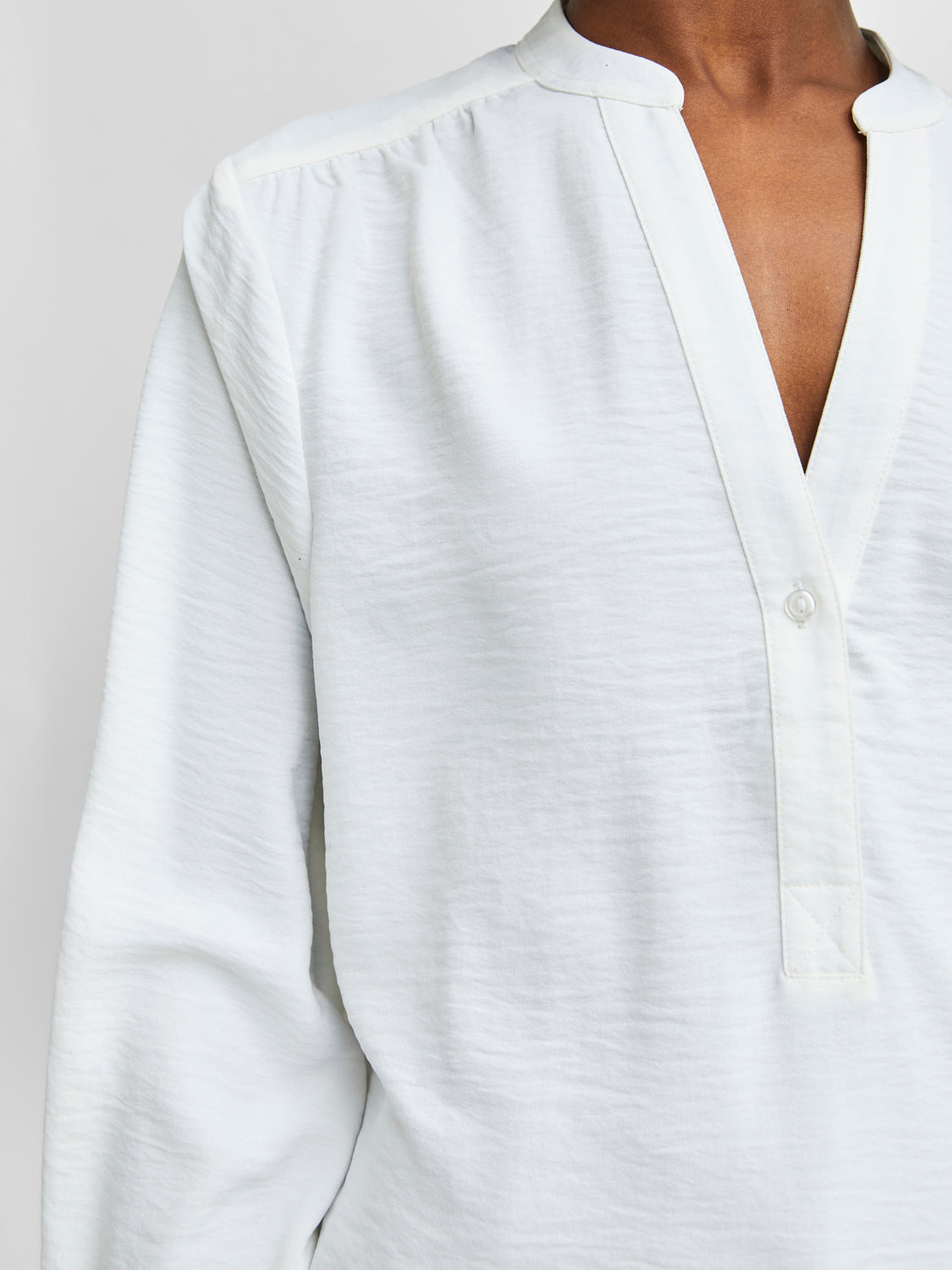 SELECTED FEMME -  MIVIA BLUSE- HVIT