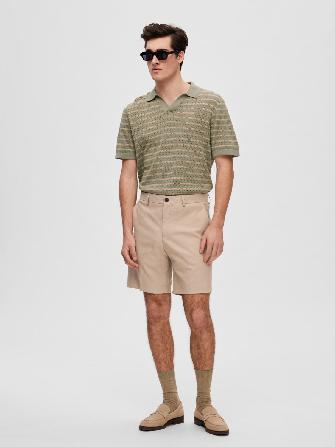 SELECTED HOMME - SLIM-ADAM Shorts - Sand