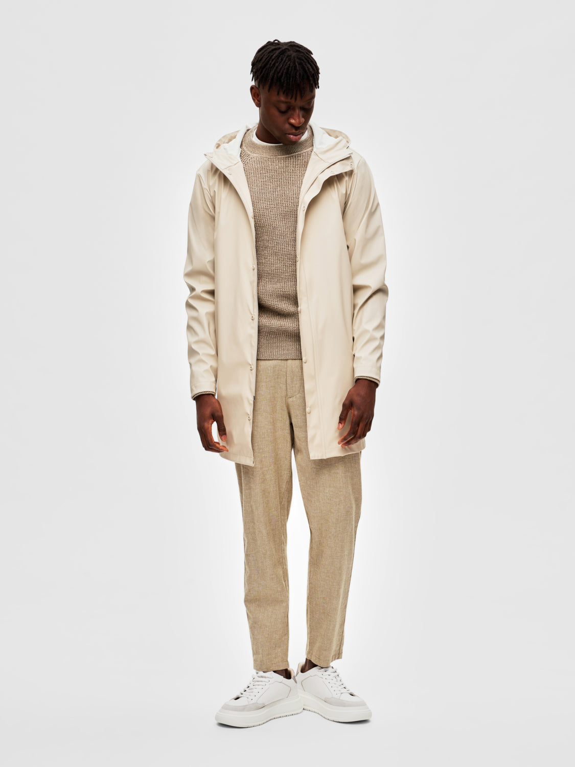 Magnus Regn Jakke - Beige/ Oatmeal