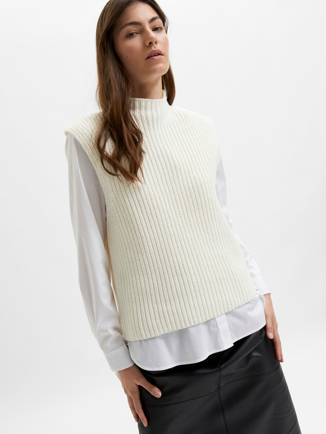 SELECTED FEMME -  ORI SKJORTE - HVIT