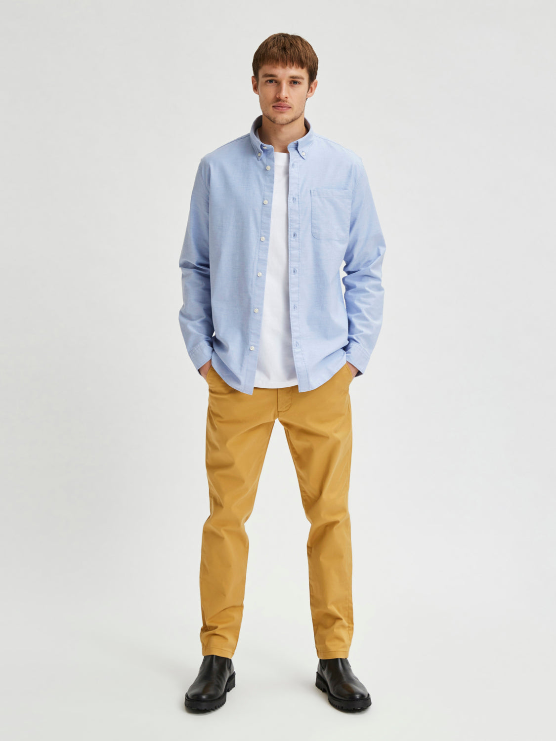 REG RICK-OX Shirts - Light Blue