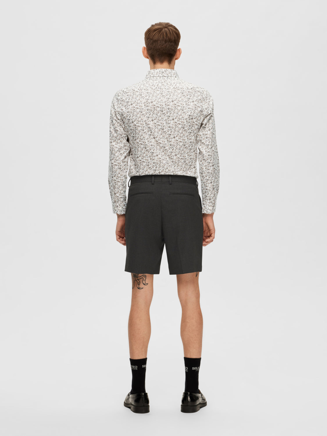 SELECTED HOMME - SLIM-ADAM Shorts - Medium Grey Melange