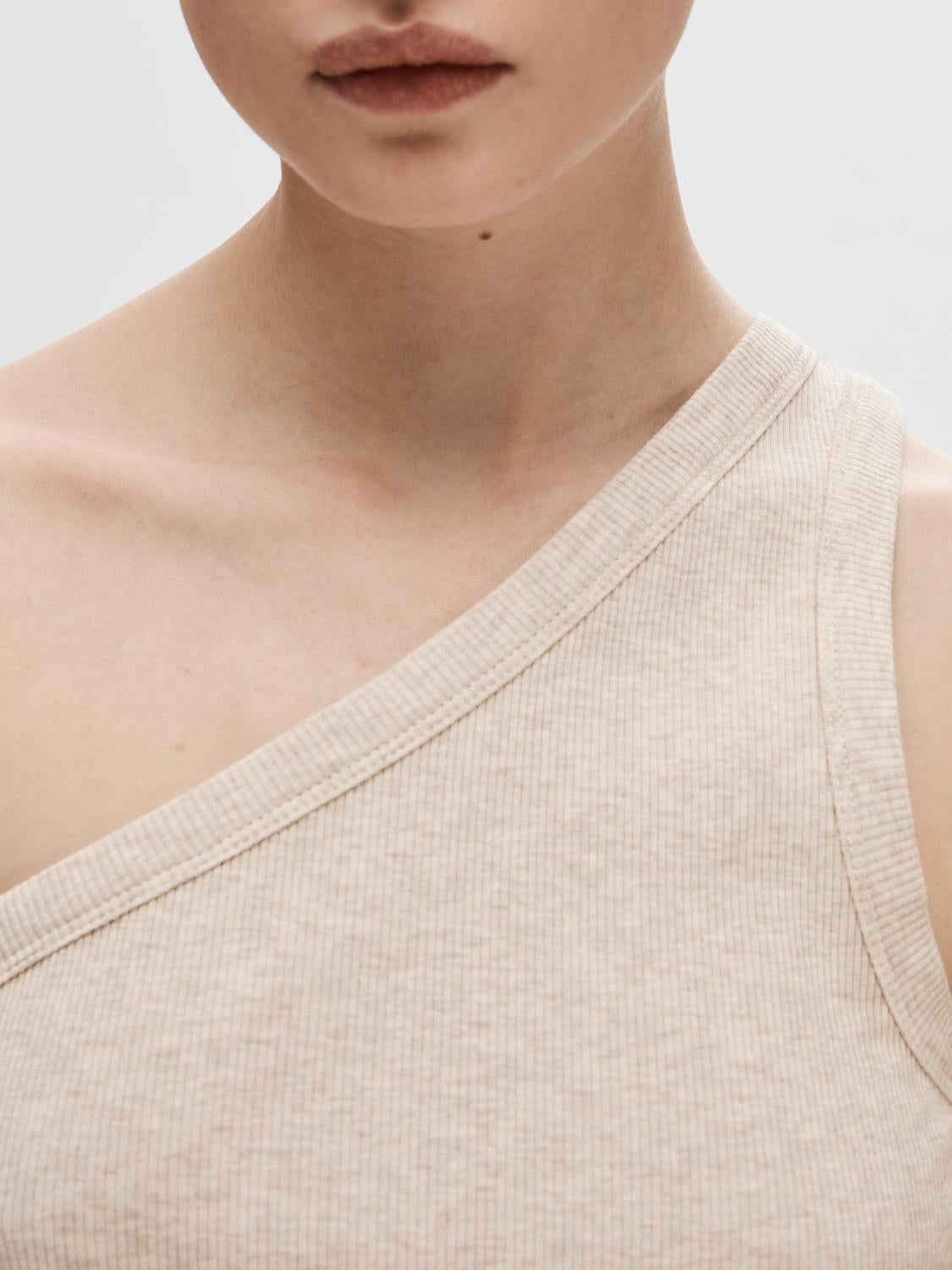 Anna tank topp - Beige/ Oatmeal