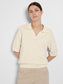 Helena topp med krage - Beige/ Birch