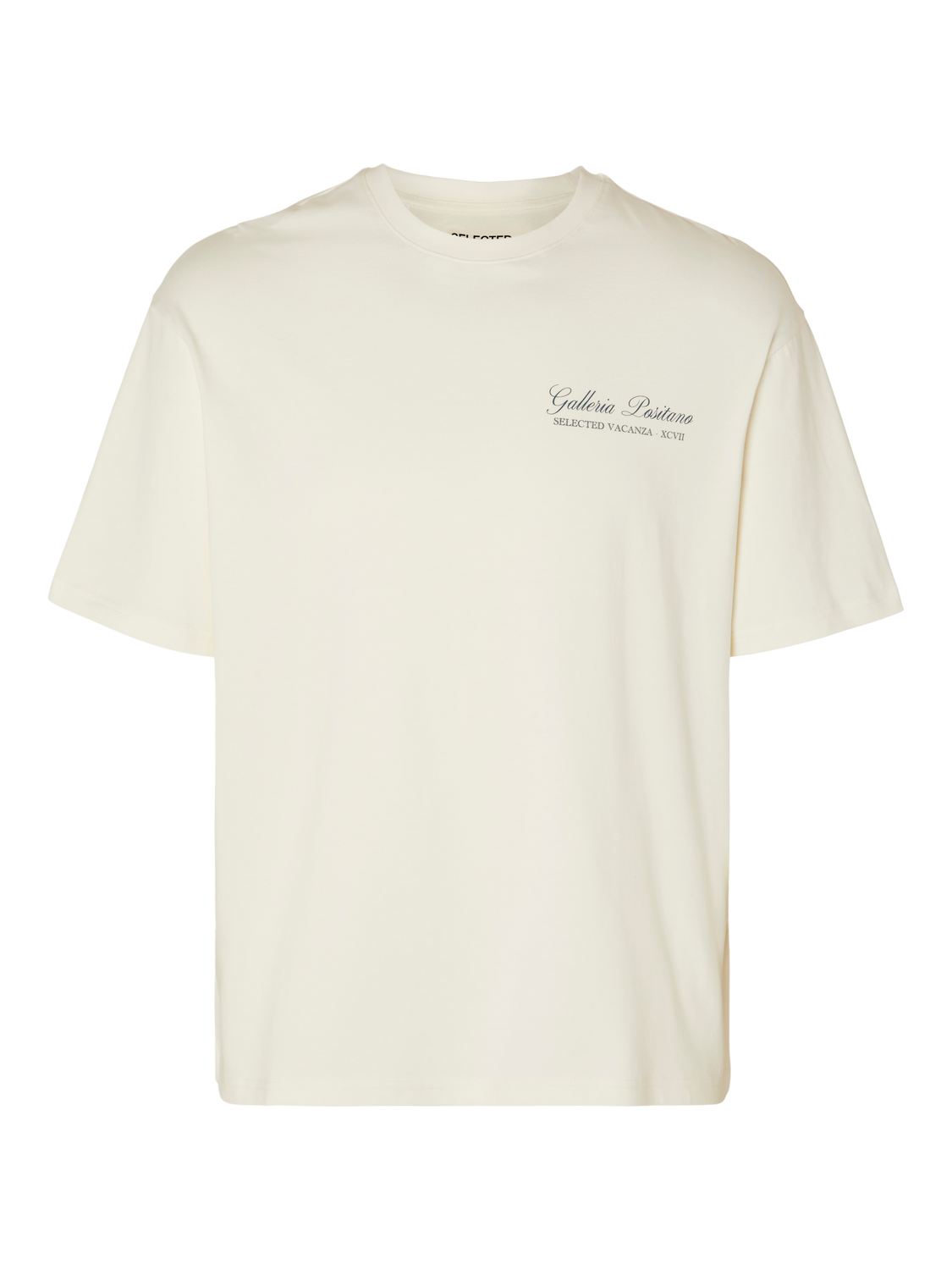 SELECTED HOMME - LOOSEGIB T-Shirt - Egret