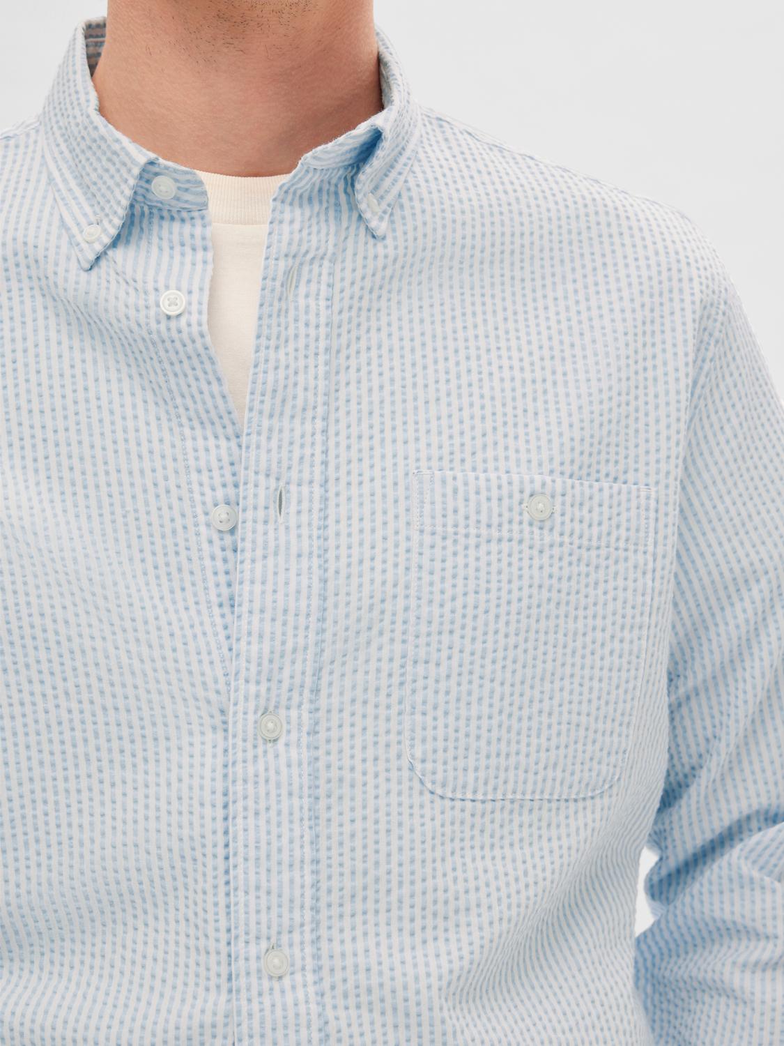 Regular Reil skjorte - Blå/ Cashmere Blue