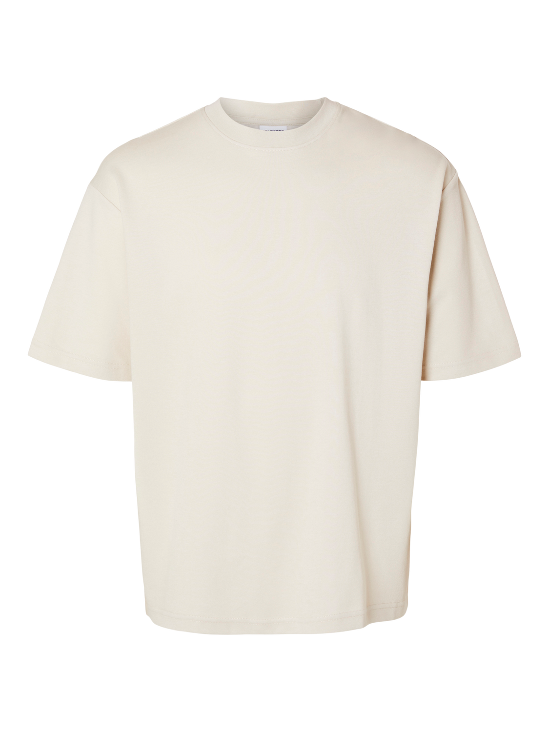 SELECTED HOMME - LOOSE OSCAR T-Shirt - Oatmeal