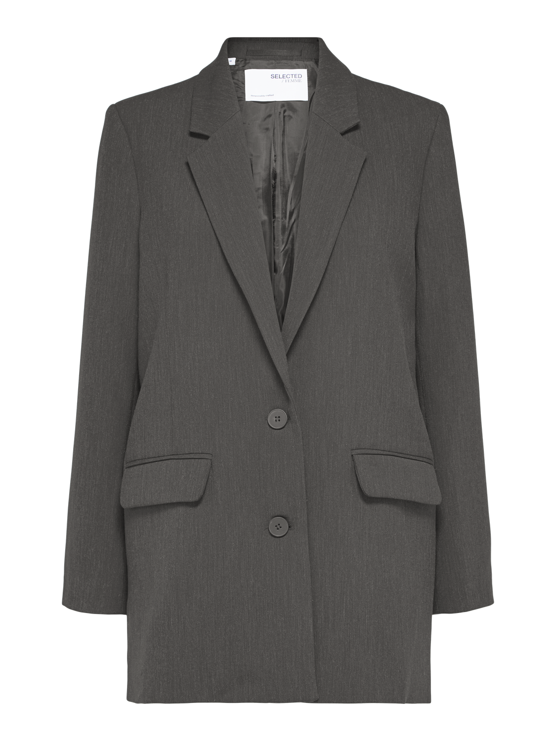 Rita  Blazer - Grå/ Dark Grey Melange