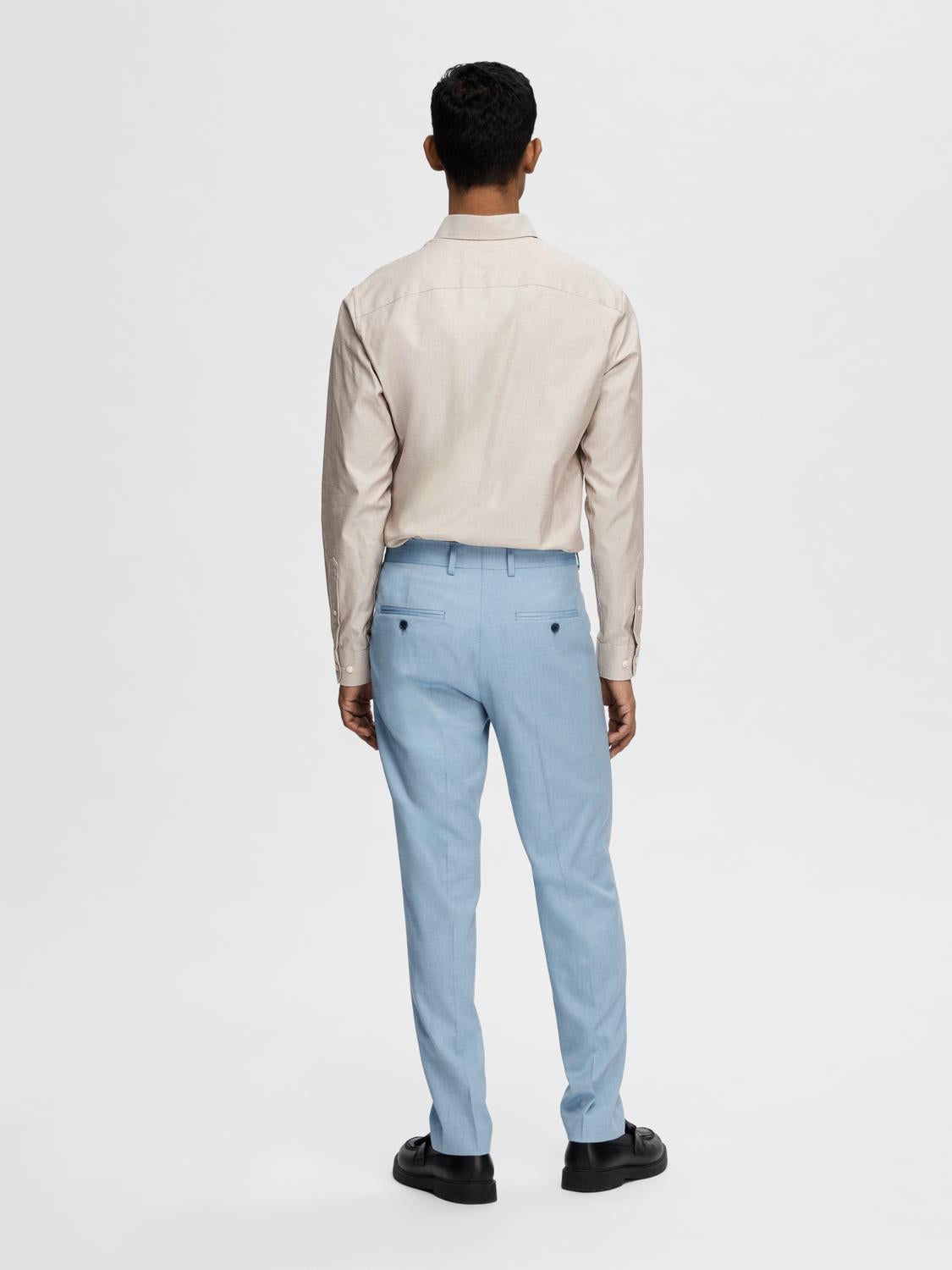 Ethan Slim Skjorte - Beige/ Toffee